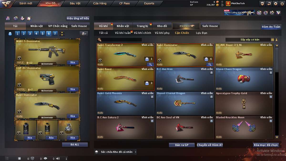 shop acc cf uy tin gia re